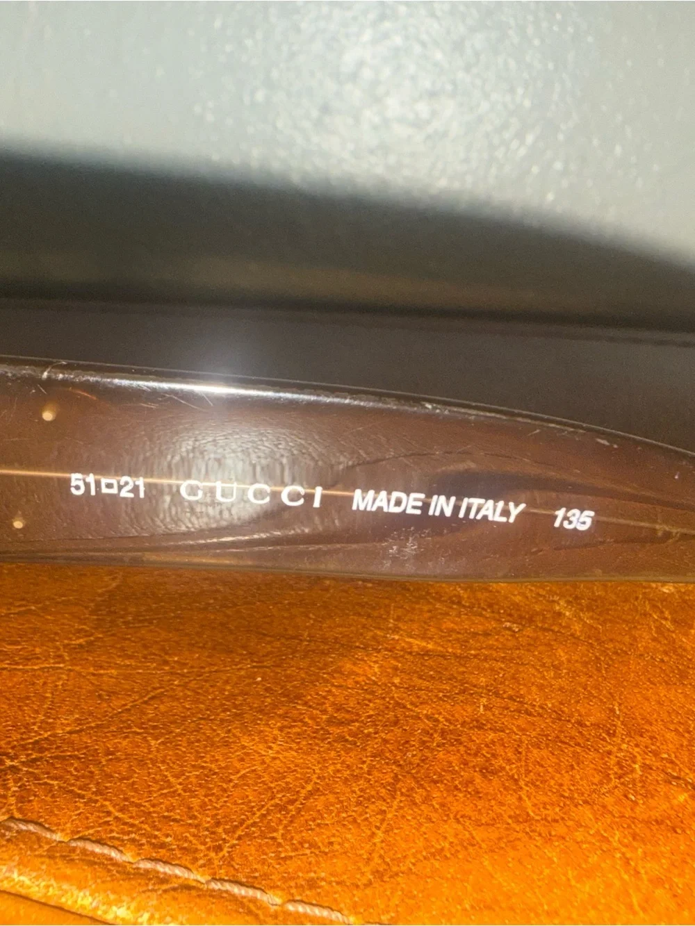 Gucci Brown Rectangular Sunglasses